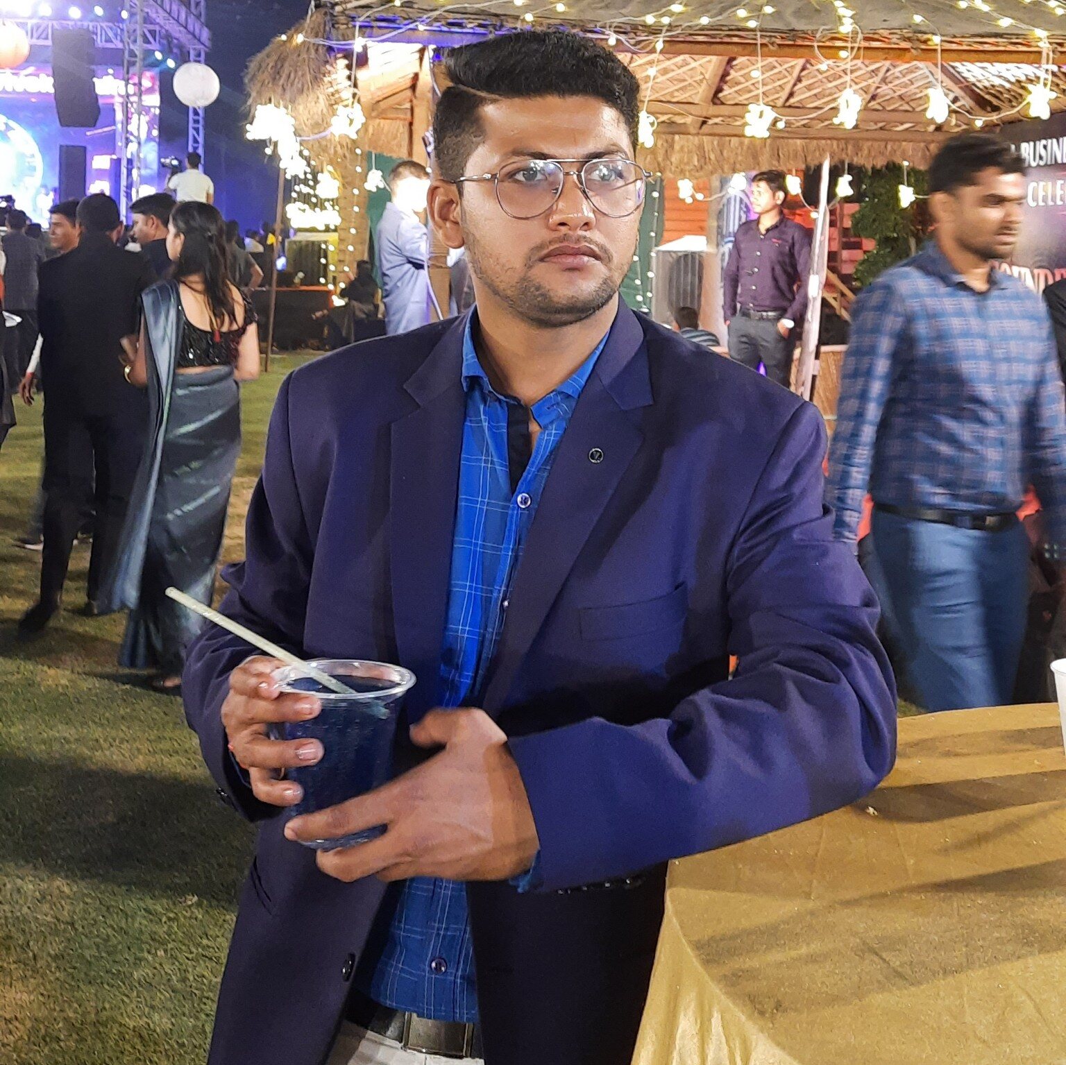 Somnath attending an evening business gathering